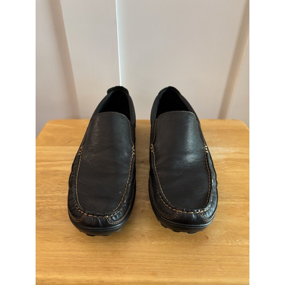Cole Haan Men’s Black Leather Slip On Loafers Driving Shoes Size 11.5M Comfort